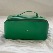 Load image into Gallery viewer, ZIPPED COSMETIC CASE (FAUX LEATHER) PRE-ORDER