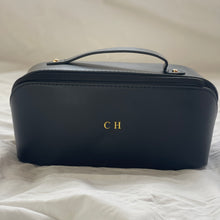 Load image into Gallery viewer, ZIPPED COSMETIC CASE (FAUX LEATHER) PRE-ORDER
