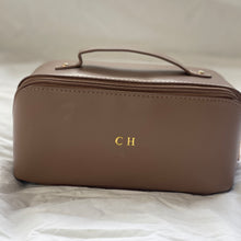 Load image into Gallery viewer, ZIPPED COSMETIC CASE (FAUX LEATHER) PRE-ORDER