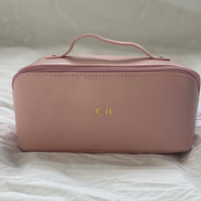 Load image into Gallery viewer, ZIPPED COSMETIC CASE (FAUX LEATHER) PRE-ORDER