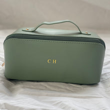 Load image into Gallery viewer, ZIPPED COSMETIC CASE (FAUX LEATHER) PRE-ORDER