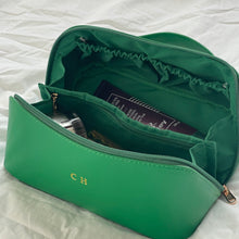 Load image into Gallery viewer, ZIPPED COSMETIC CASE (FAUX LEATHER) PRE-ORDER