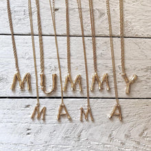 Load image into Gallery viewer, LARGE INITIAL NECKLACE