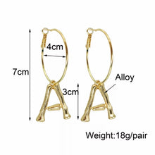 Load image into Gallery viewer, INITIAL EARRINGS