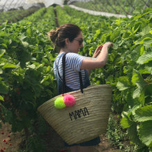 Load image into Gallery viewer, LARGE PERSONALISED BASKET - ROPE HANDLES