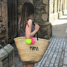 Load image into Gallery viewer, LARGE PERSONALISED BASKET - ROPE HANDLES