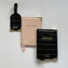 Load image into Gallery viewer, PATTERN LEATHER PASSPORT COVER ( PRE-ORDER)