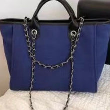 Load image into Gallery viewer, DENIM CANVAS TOTE BAG