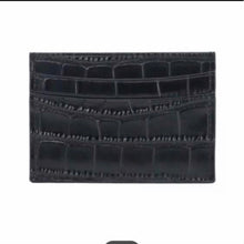 Load image into Gallery viewer, LEATHER BROKEN PATTERNED CARD HOLDER - PERSONALISED (MADE TO ORDER)