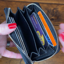 Load image into Gallery viewer, LEATHER ZIPPED COIN PURSE - PERSONALISED (MADE TO ORDER)