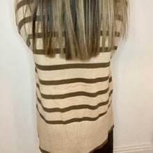 Load image into Gallery viewer, Stripe roll neck jumper - Biscuit