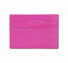 Load image into Gallery viewer, LEATHER BROKEN PATTERNED CARD HOLDER - PERSONALISED (MADE TO ORDER)