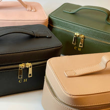 Load image into Gallery viewer, PERSONALISED LEATHER VANITY CASE  ( PRE-ORDER)