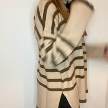 Load image into Gallery viewer, Stripe roll neck jumper - Biscuit