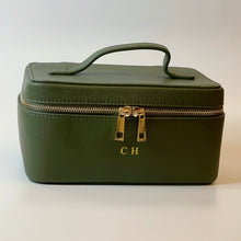 Load image into Gallery viewer, PERSONALISED LEATHER VANITY CASE  ( PRE-ORDER)