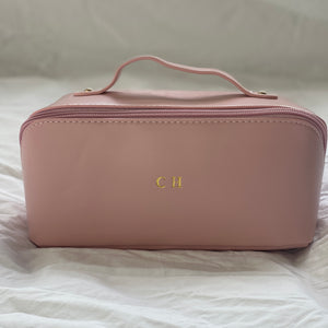 ZIPPED COSMETIC CASE (FAUX LEATHER) PRE-ORDER