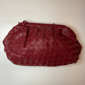 WOVEN CLOUD BAG - RED LARGE