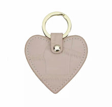 Load image into Gallery viewer, LEATHER HEART MOCK CRO PERSONALISED KEYRING (MADE TO ORDER)