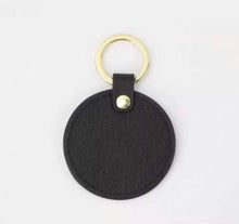 Load image into Gallery viewer, LEATHER SAFFIANO PERSONALISED KEYRING (MADE TO ORDER)