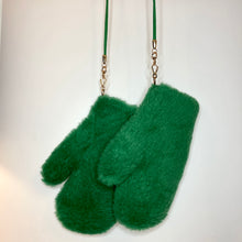 Load image into Gallery viewer, Wool mix mittens/gloves  with cord