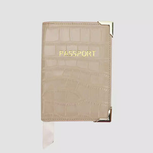PATTERN LEATHER PASSPORT COVER ( PRE-ORDER)